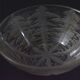 Suite of 3 crystal thistle cups - René Lalique.