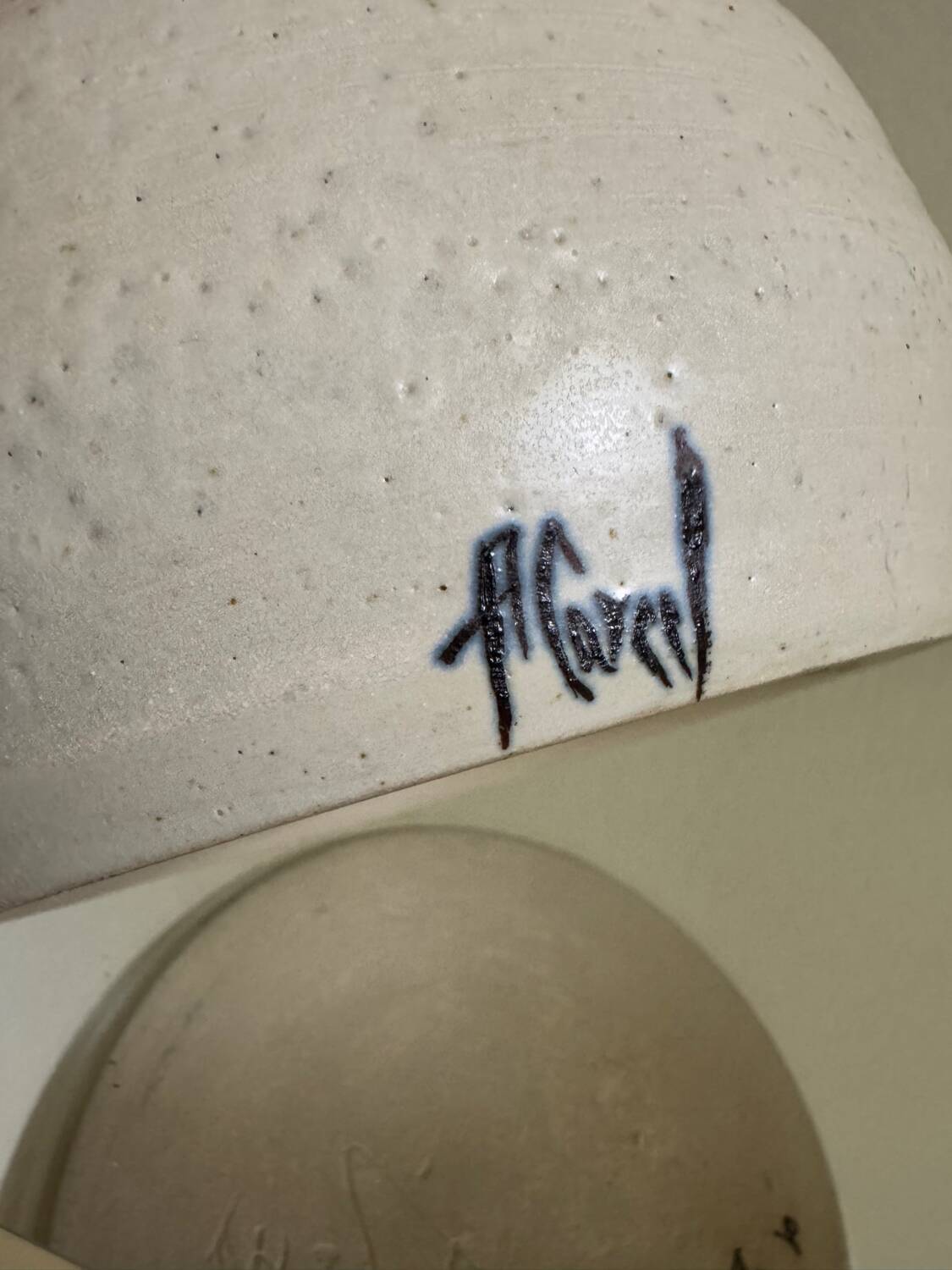 Chouzet stoneware double gourd vase from the 70s