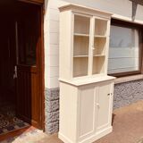 White patina glazed sideboard