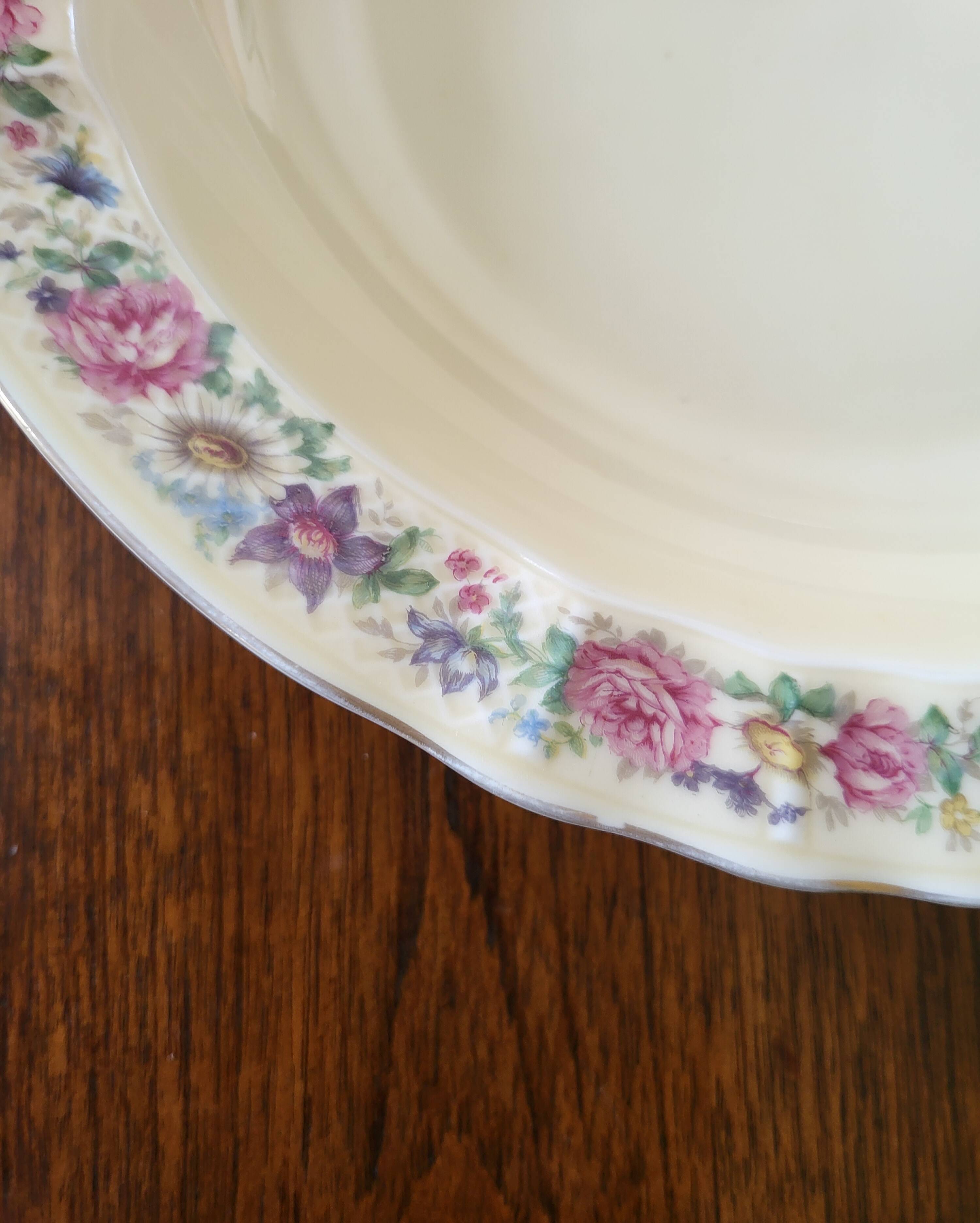 Limoges Bernardaud. Large Round Deep Plate