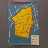 Poster map of the city of Jerusalem 1967