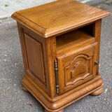 Louis XIV solid oak bedside table 1900