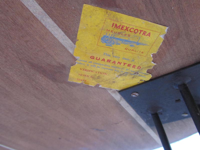 Table round blue imexcotra formica 1950