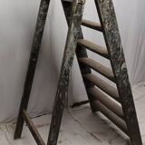 Old wooden painter's stepladder