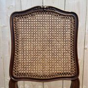 Set of 6 Louis XV chairs in walnut and cane