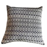 Navy blue and beige Kachin cushion cover (RIDA)