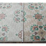 Vintage Turkish Oushak Handmade Wool Rug 111x202