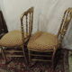 Paire de chaises en bois doré NIII