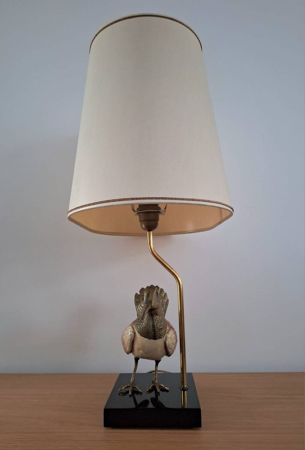 Vintage woodcock lamp by Elli Malevolti for Artiflex, designer lighting