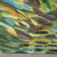 Tableau abstrait peinture couteau signé Lalanne