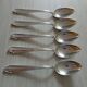 Small silver metal spoons