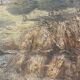 20th century harvest landscape painting