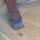 Armchair Curule Dagobert wood and rattan canning