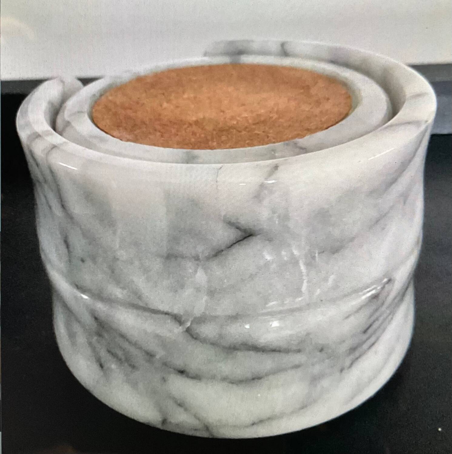 Vintage marble coaster set