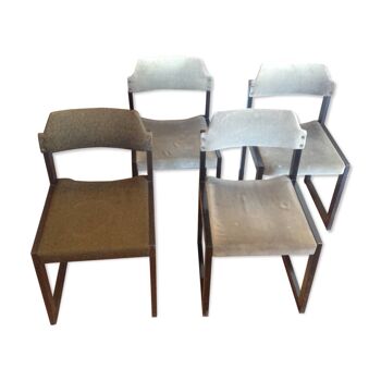 Set of 4 chairs vintage Maison Schlapp-Möbel