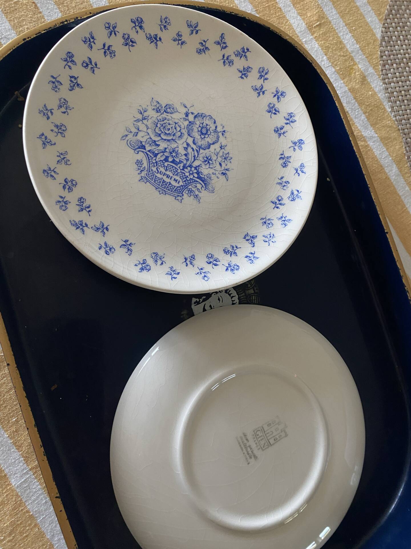 6 dessert plates Gien