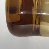 Seau à glaçons verre soufflé ambre 70’s