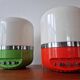 Set of Two Midcentury Table Lamps, Space Age, Adriano Rampoldi, Italy, 1970s