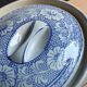 Oval Vintage Terrine in Blue and White Porcelain, Casserole with Lid
