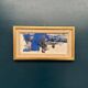 Original Swedish Oil on Panel – "Blue Composition" by Gunnar Nordström – Signed – Vintage and Framed – 24.5 × 18.5 cm (9.6 in × 7.3 in)