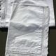 Pair of pillowcases edge hooked hand fine cotton