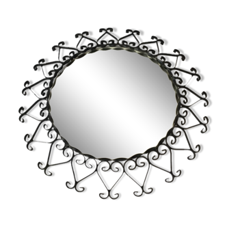 Wrought iron mirror