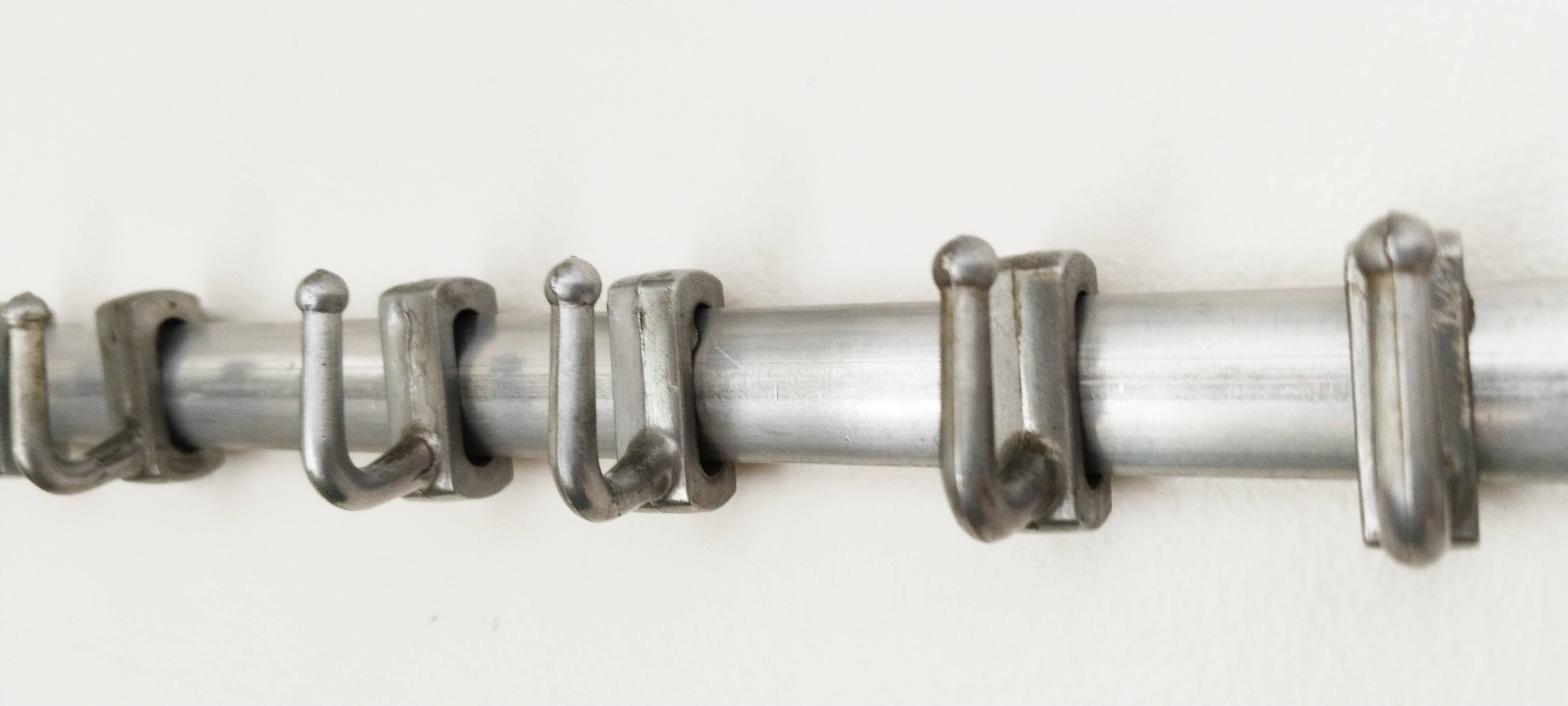 Aluminum tea towel holder, kitchen hook