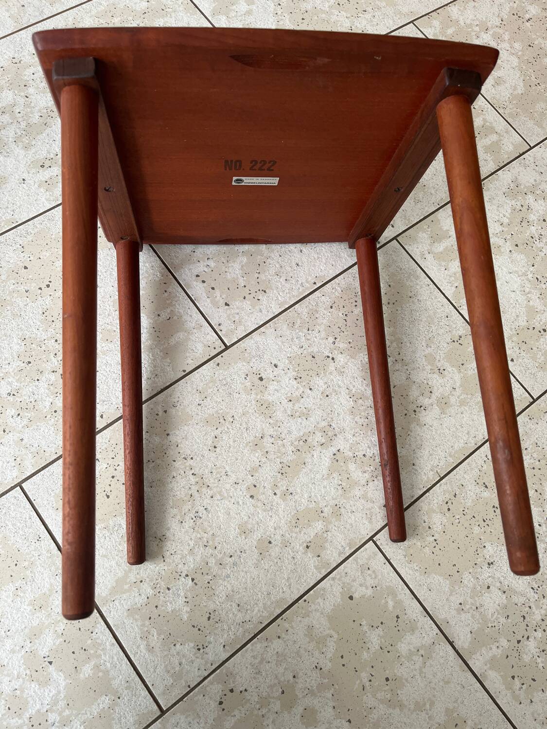 2 Danish teak nesting tables Mobelintarsia 60s