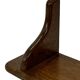 Vintage book shelf wall rack 1970s wood minimalist design