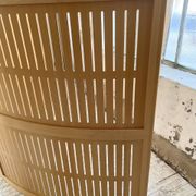 Large curved beech screen from the 80s