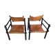 Paire de fauteuils safari