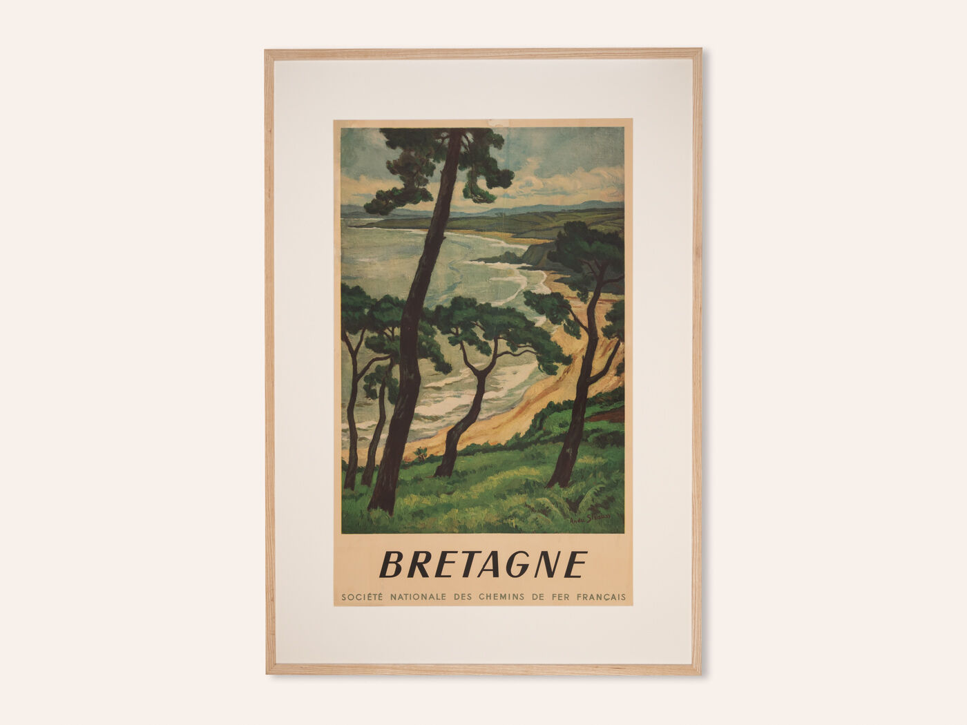 Bretagne, Affiche de voyage SNCF, 86 x 123 cm