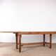 Large extendable dining table, 320 cm, in oak, Guillerme and Chambron.