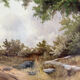 Le grand chêne, huile sur toile signé