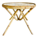 Round bamboo and rattan coffee table with glass top, circa 1960s