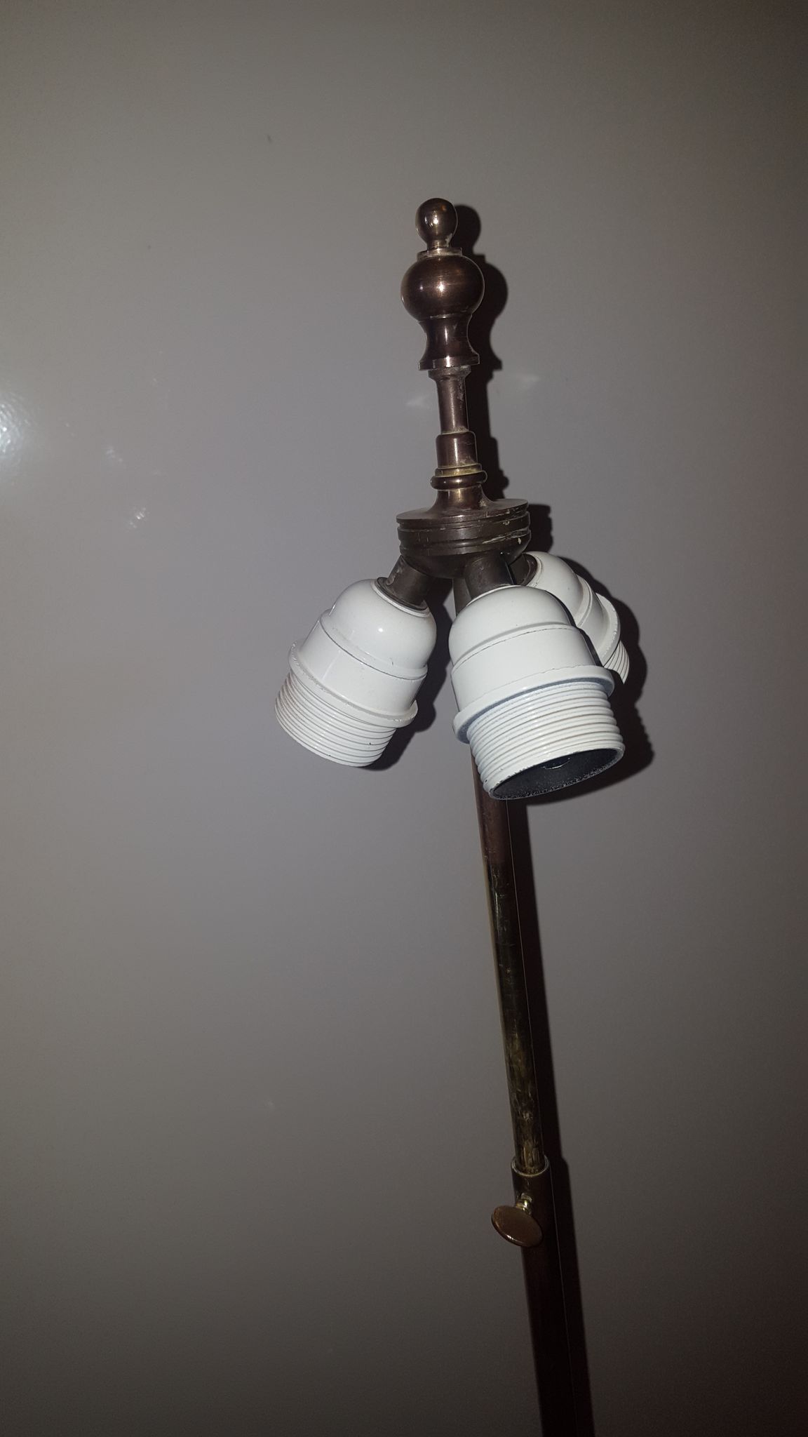 Ceramic lamppost with lampshade, Jacques Molin