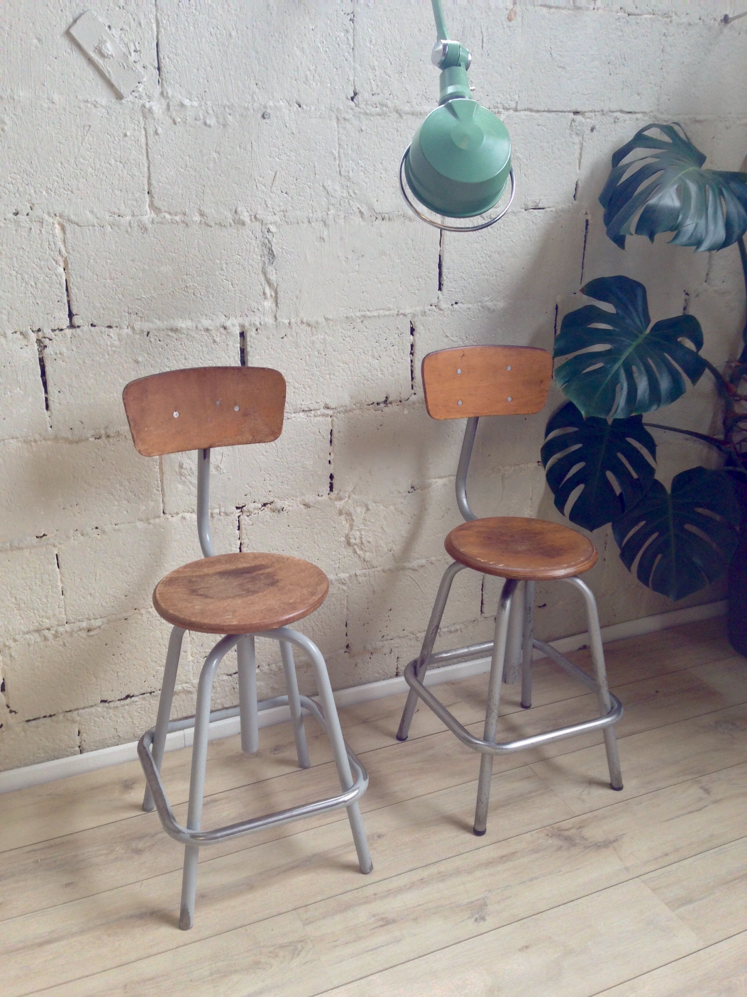 Chaise d'atelier ou d'architecte