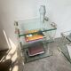 Consoles verre et Plexiglas années 80