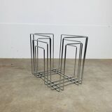 Porte revue en métal chromé par Willi Glaeser pour TMP années 80