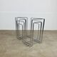 Chrome-plated metal magazine rack by Willi Glaeser for TMP, 1980s