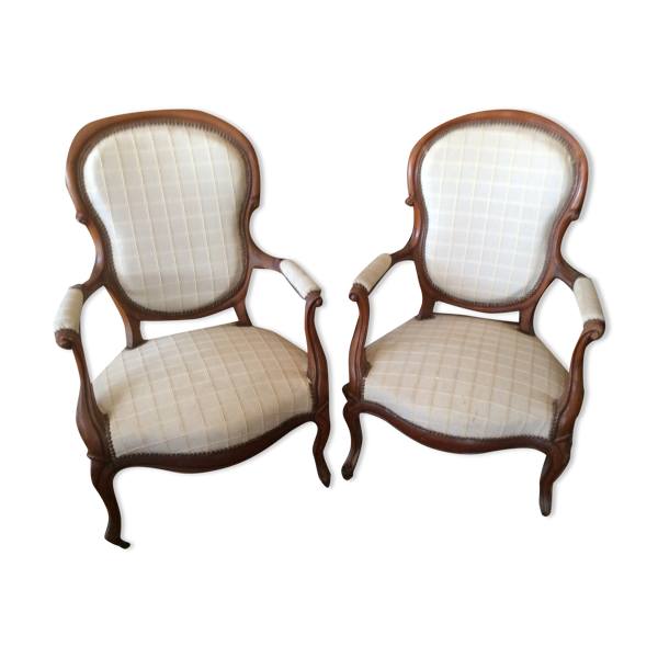Fauteuils cabriolet style louis xv