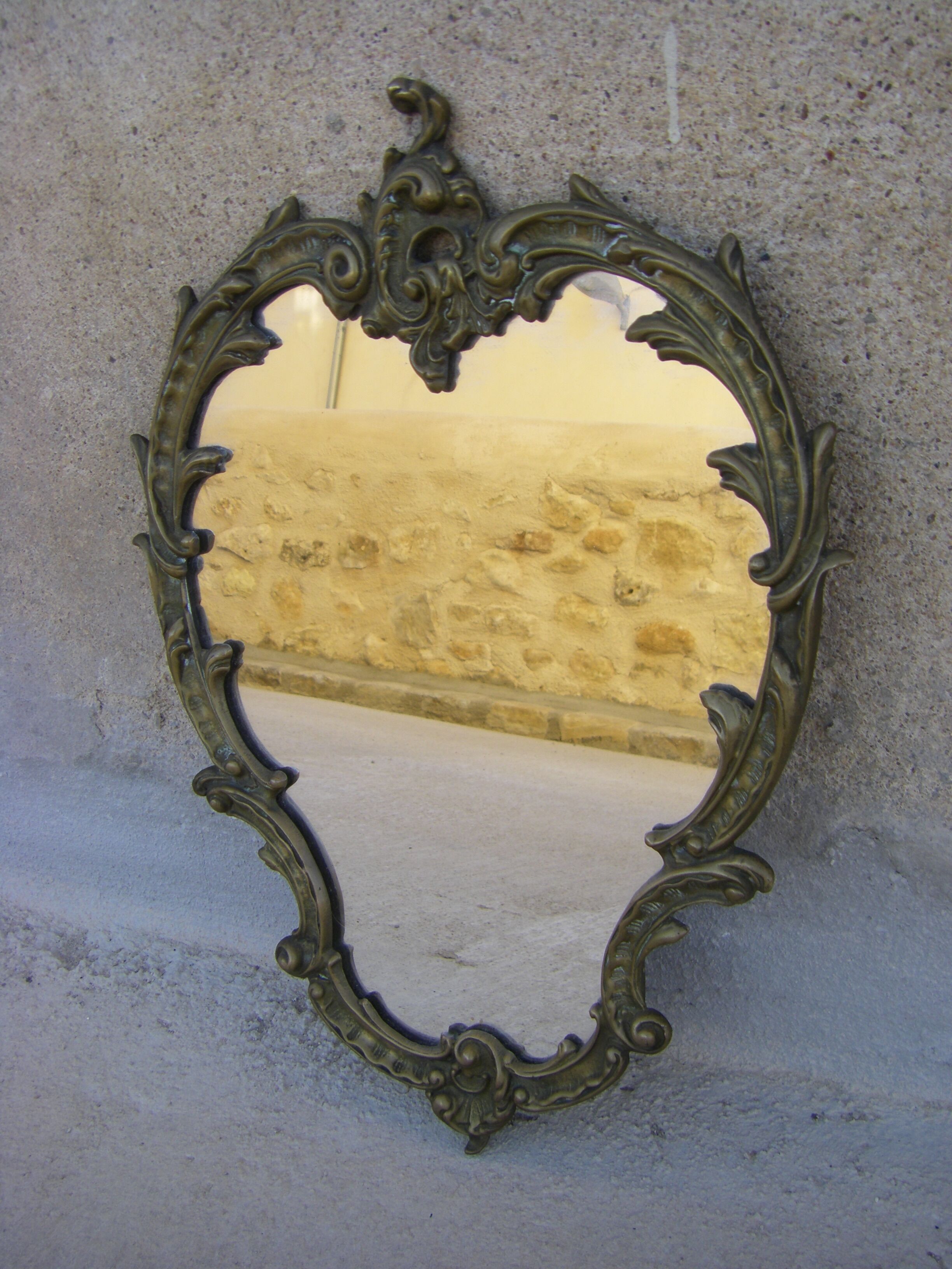 Bronze wall mirror