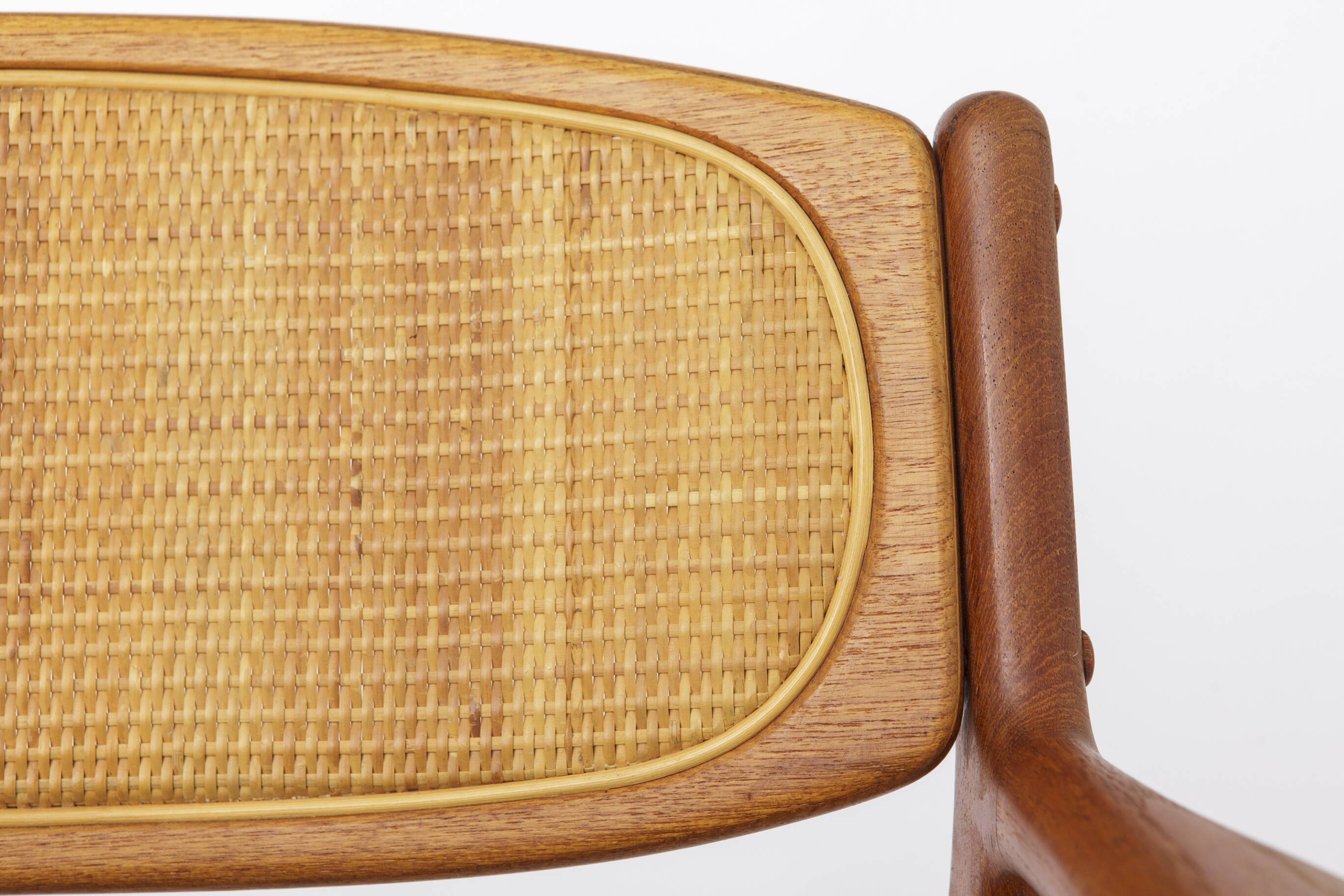 Danish Teak & Rattan Armchair by Ib Kofod-Larsen, 1960s, Model 4325