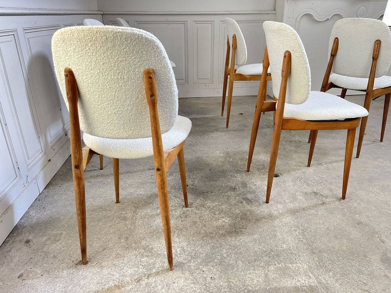 Six Baumann chairs 1950 "Pégase"
