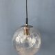 Suspension vintage en verre grainé Raak