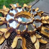 Cusco mirror in gilded wood