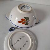 Henriot Quimper bowl with handle and cup