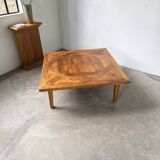 1940s inlaid oak coffee table