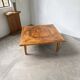 1940 marquetry oak coffee table
