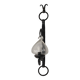 Lot de trois appliques fer forgé et verre soufflé